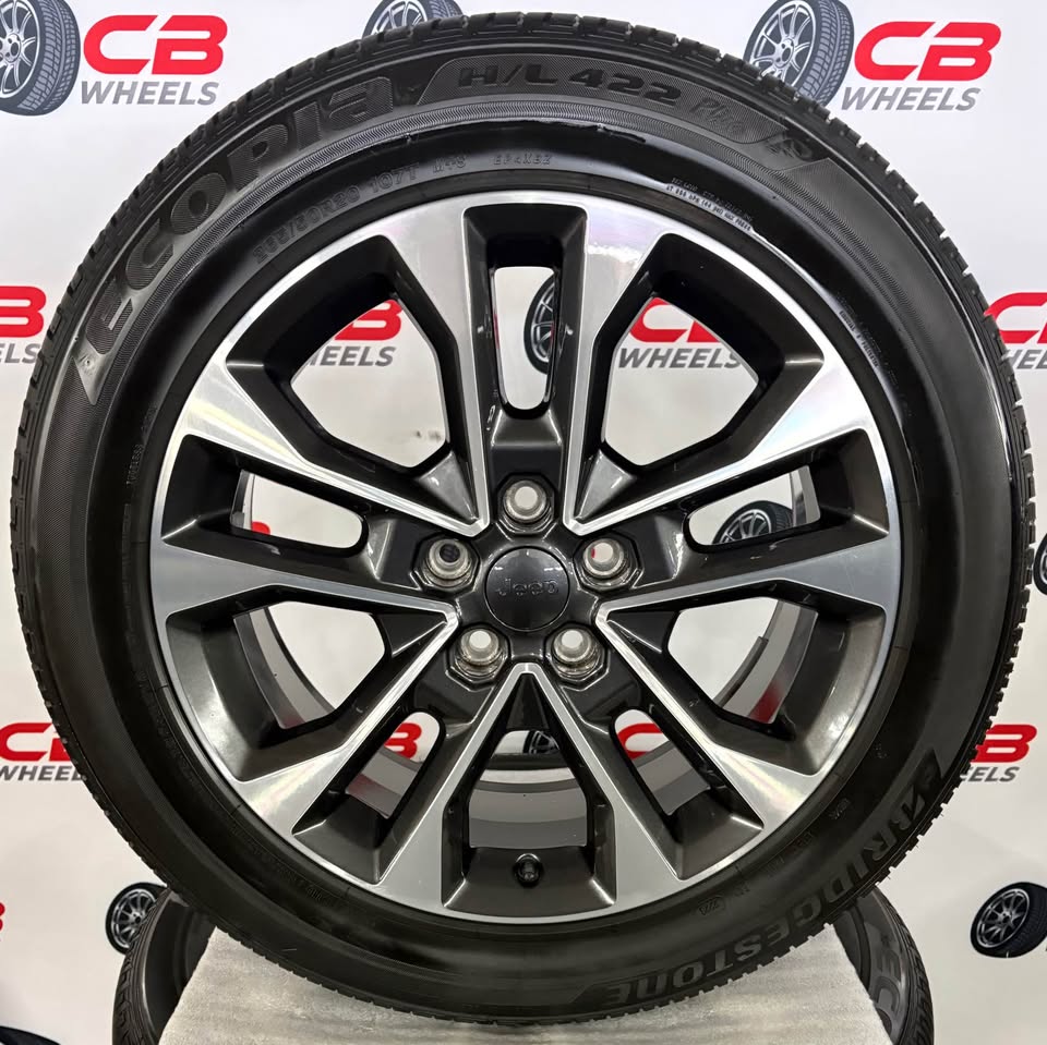 Jeep Grand Cherokee 20" OEM Machined Charcoal Takeoff Wheels and Tires