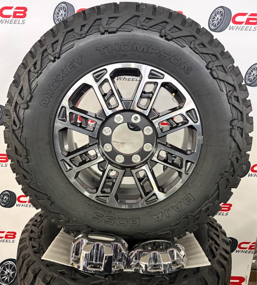 Ford F250/F350 Limited 20" OEM Machined Charcoal Wheels with 37" Tires