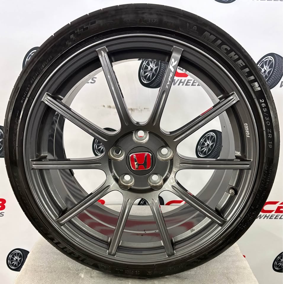 Honda Civic Type R 19" OEM Charcoal Takeoff Wheels and Tires