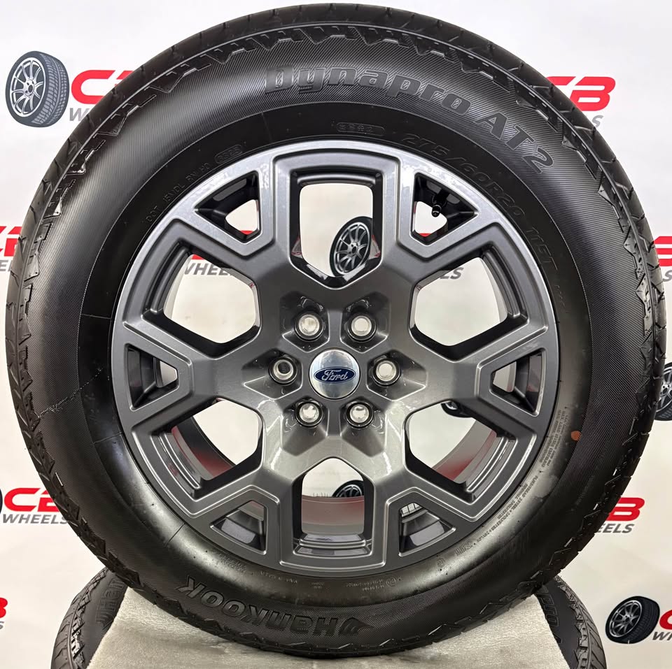 Ford F150 20" OEM Charcoal Takeoff Wheels and Tires