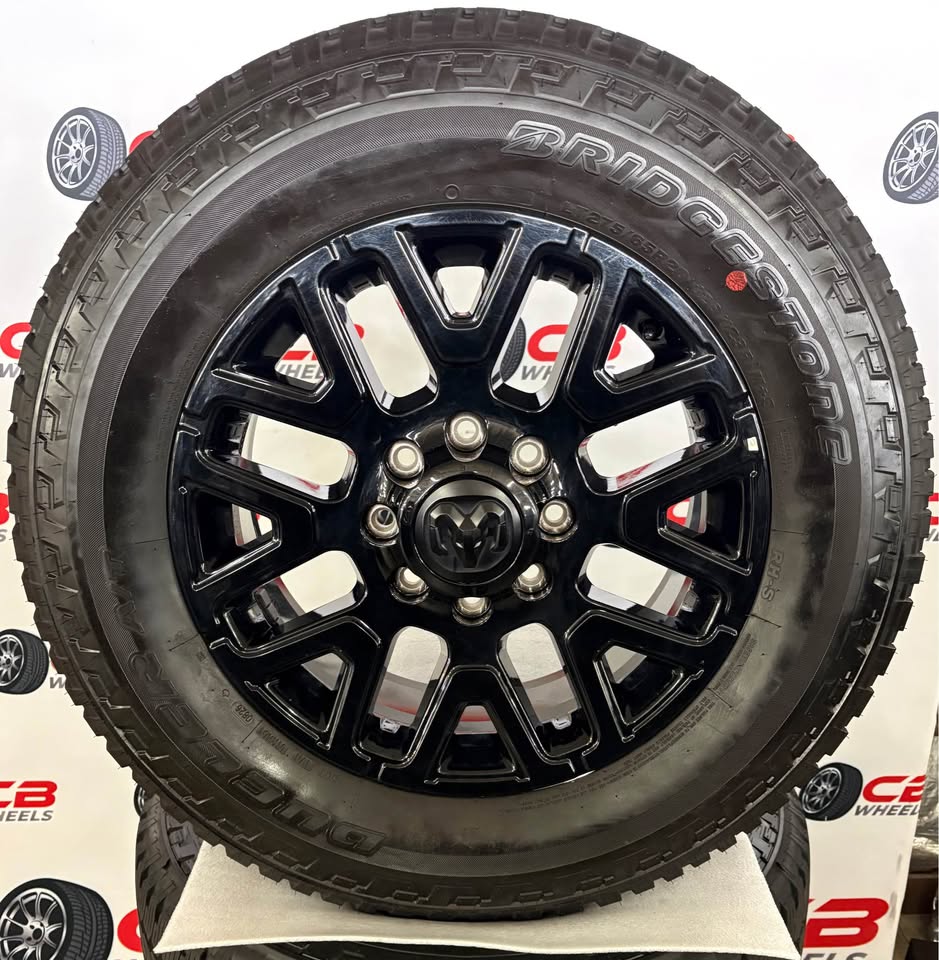 Ram 2500/3500 Limited 20" OEM Gloss Black Takeoff Wheels and Tires