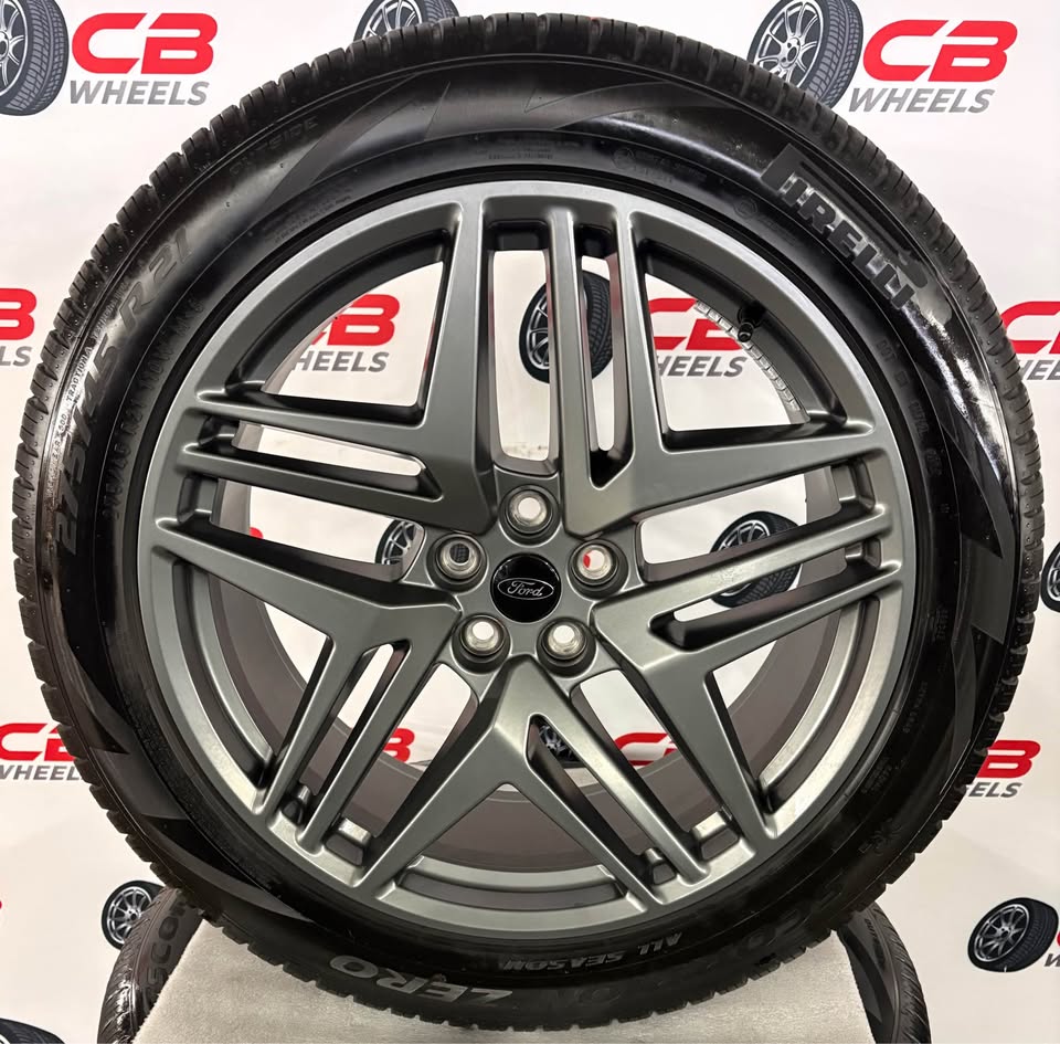 Ford Explorer ST 21" OEM Hypersilver Takeoff Wheels and Tires