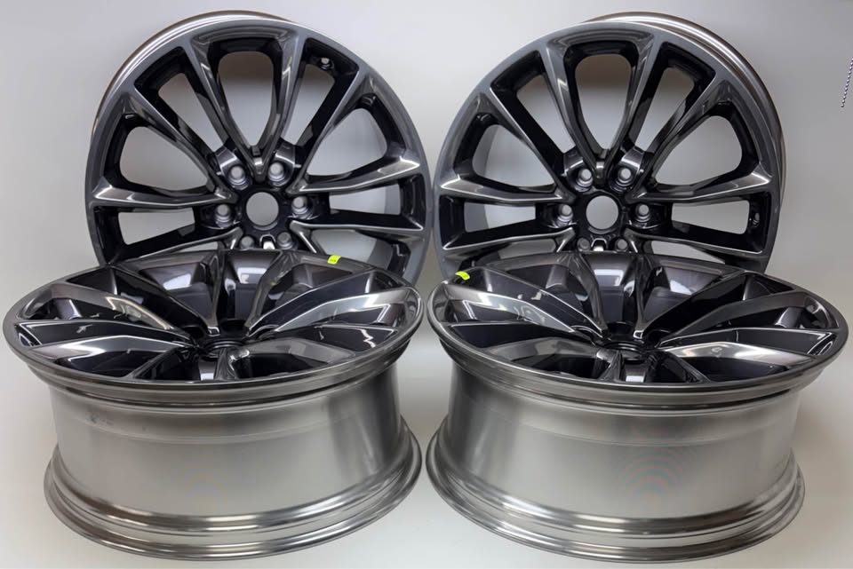 NEW Jeep Grand Wagoneer 22" OEM Smoked Polished Charcoal Wheels