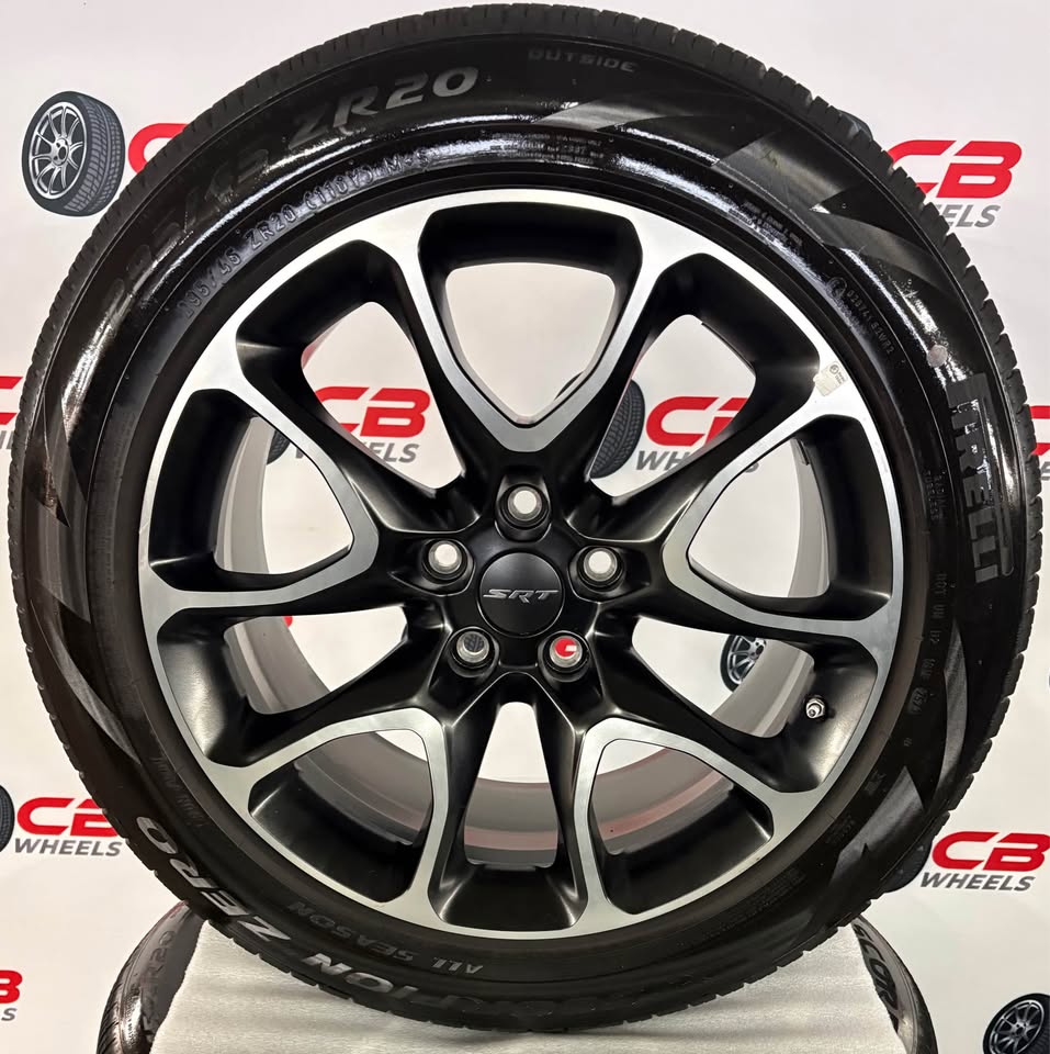 Dodge Durango SRT 20" OEM Machined Matte Black Wheels and Tires