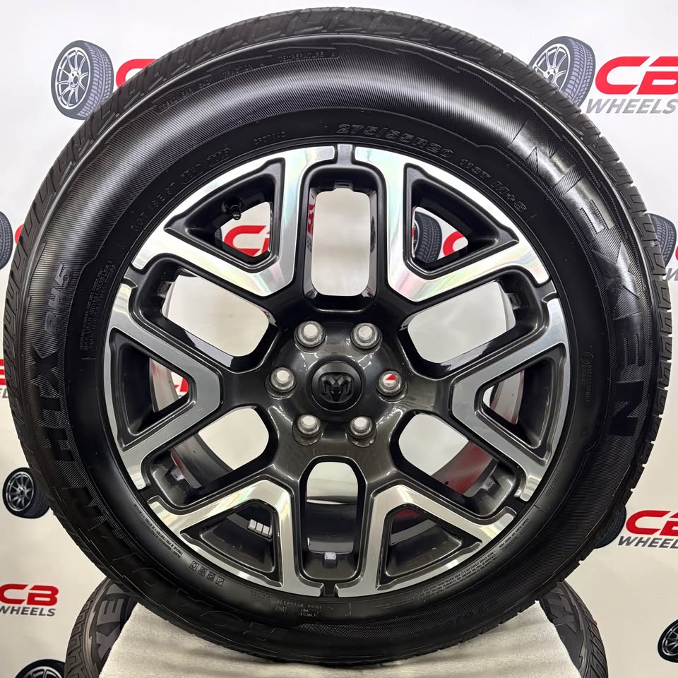 Ram 1500 Limited 20" OEM Machined Charcoal Takeoff Wheels and Tires