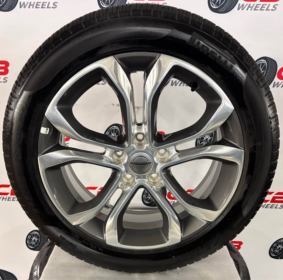 Chrysler Pacifica 20" OEM Polished Charcoal Takeoff Wheels and Tires