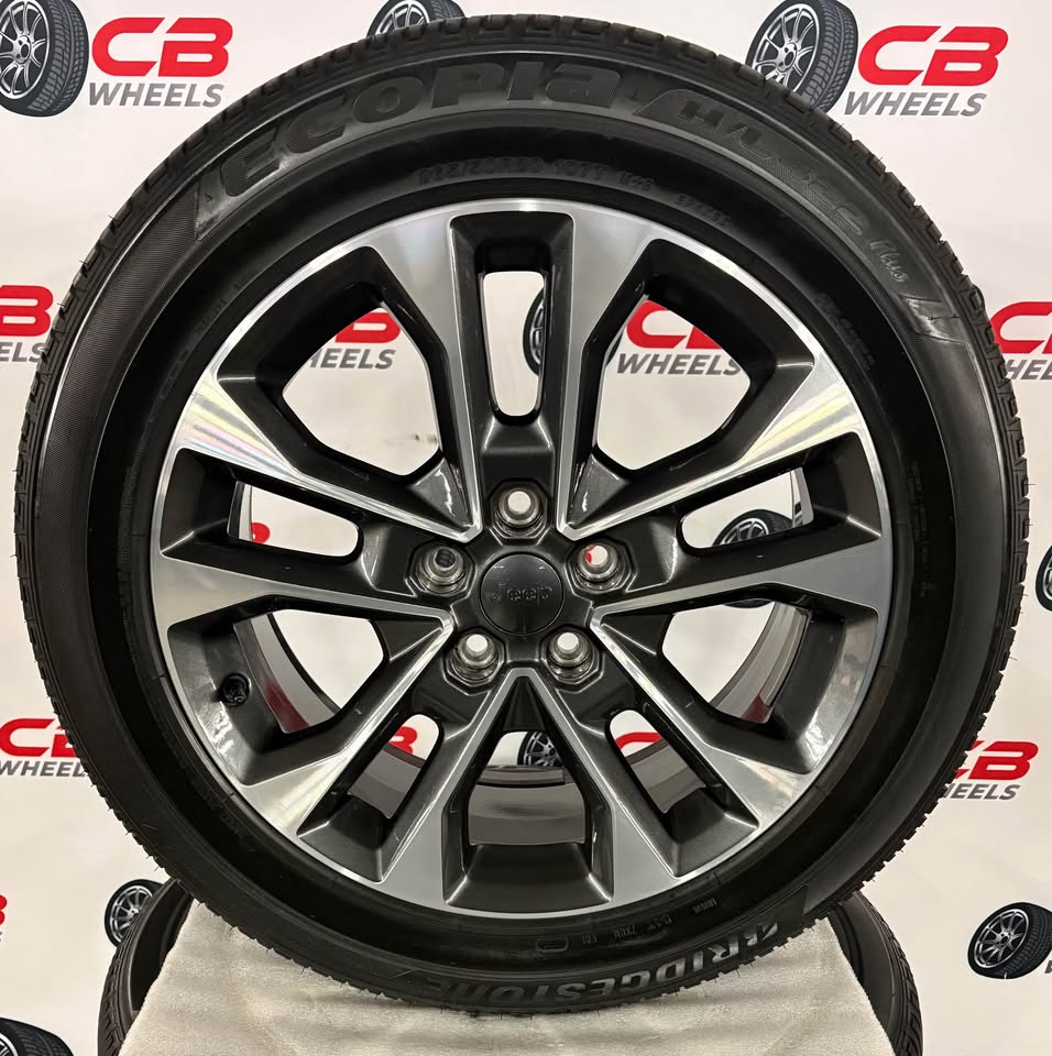 Jeep Grand Cherokee 20" OEM Machined Charcoal Takeoff Wheels and Tires