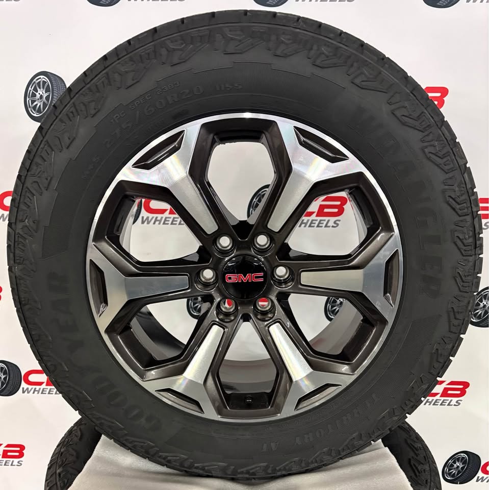 GMC Sierra 1500 AT4X 20" Machined Bronze Takeoff Wheels and Tires