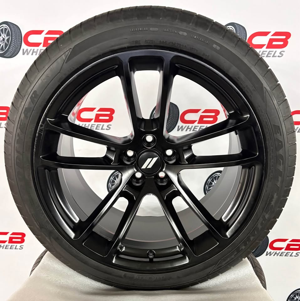 Dodge Challenger Hellcat Widebody 20" OEM Satin Black Takeoff Wheels and Tires